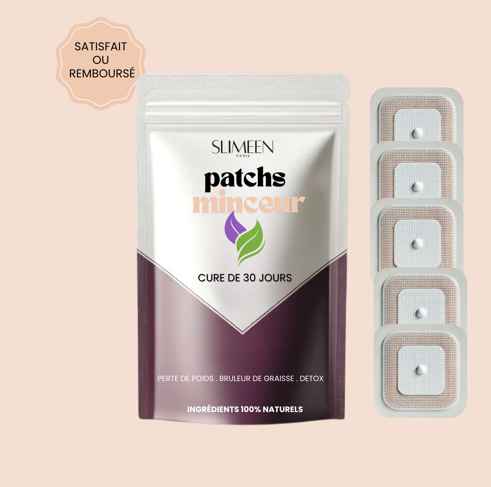 SLIM PATCHS - Patchs minceurs l 1 cure achetée = 1 cure offerte